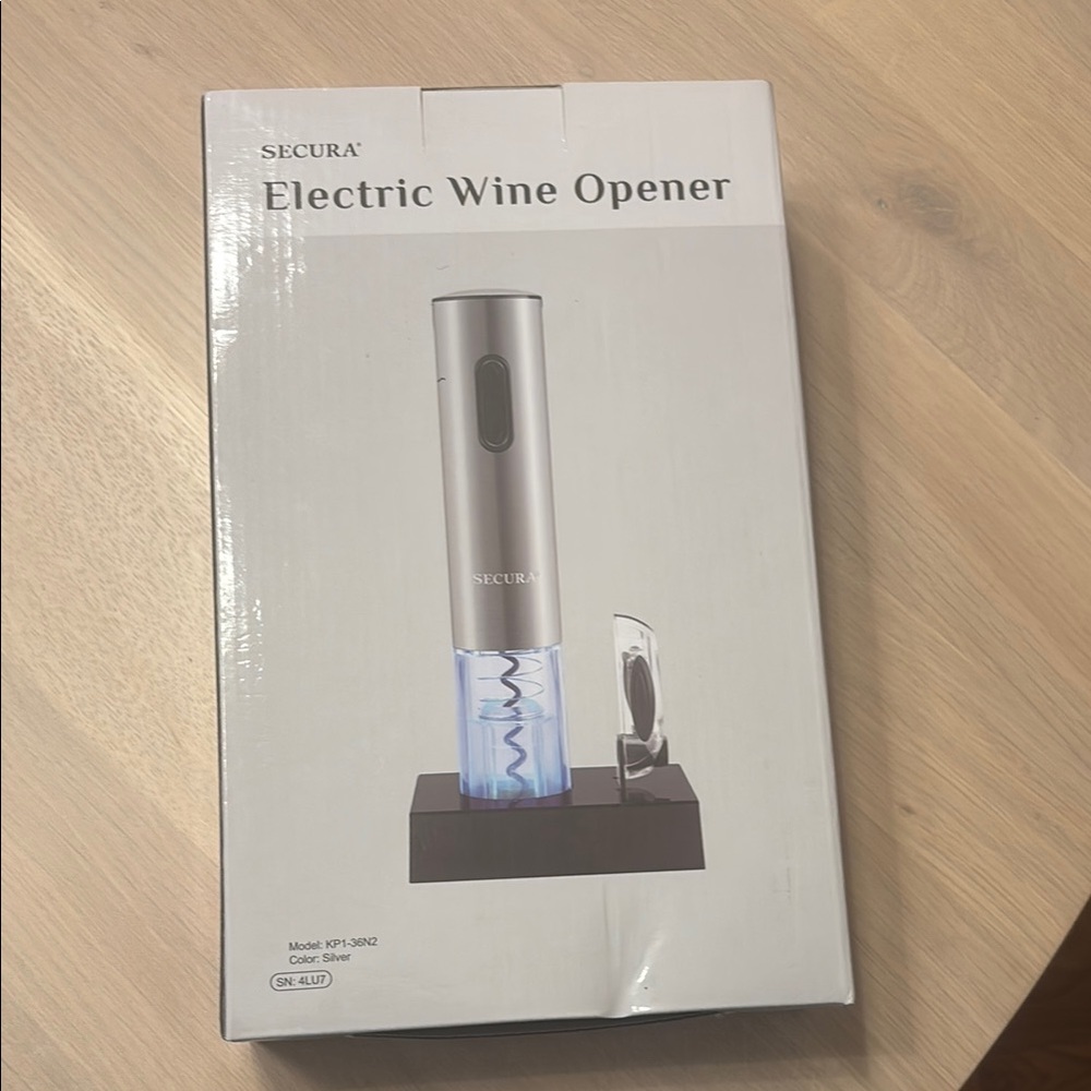 Silver Electric Wine Opener